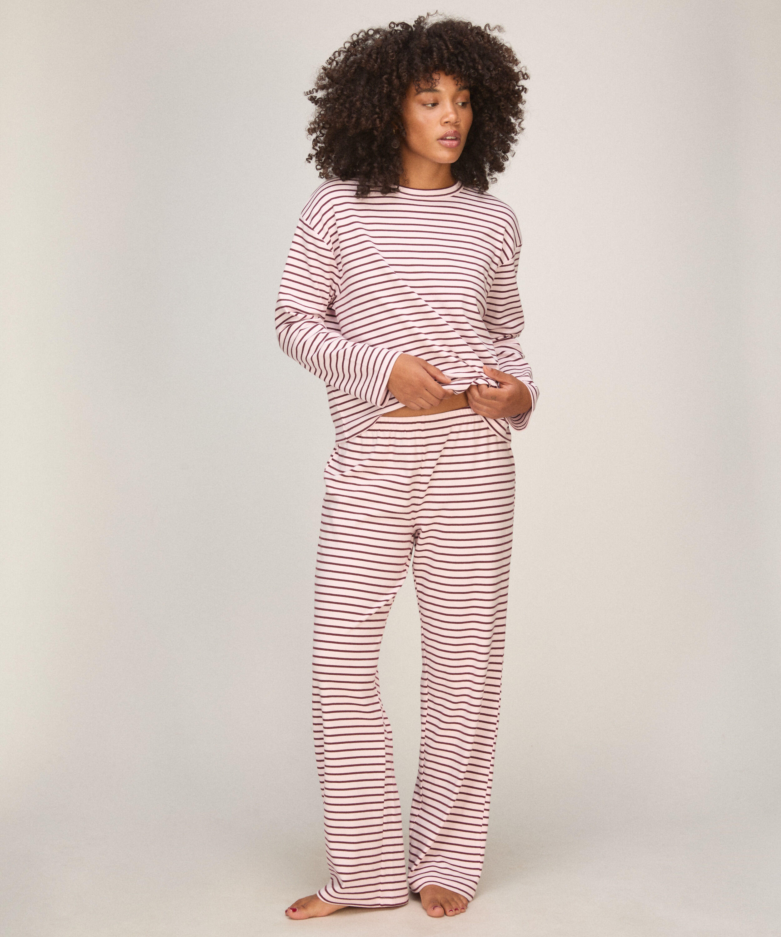 Pyjama Rayé Manches Longues