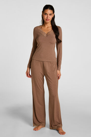 Hunkemöller Ensemble Pyjama Nana Beige