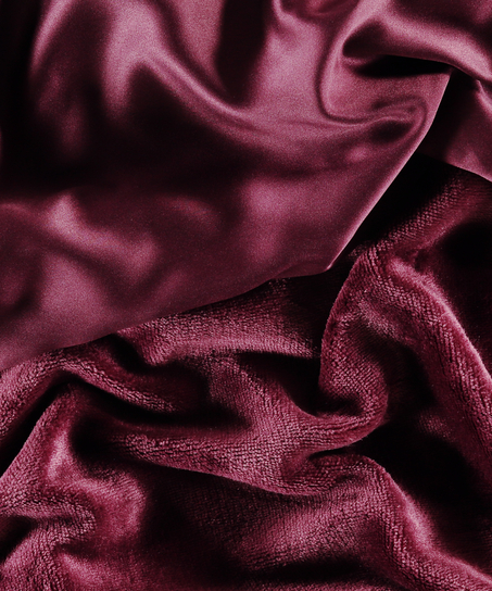 Peignoir en polaire satinée, Violet
