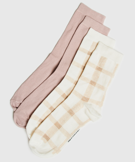 2 Paires de Chaussettes en Coton, Noir