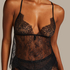 Camisole Lace Delphine, Noir