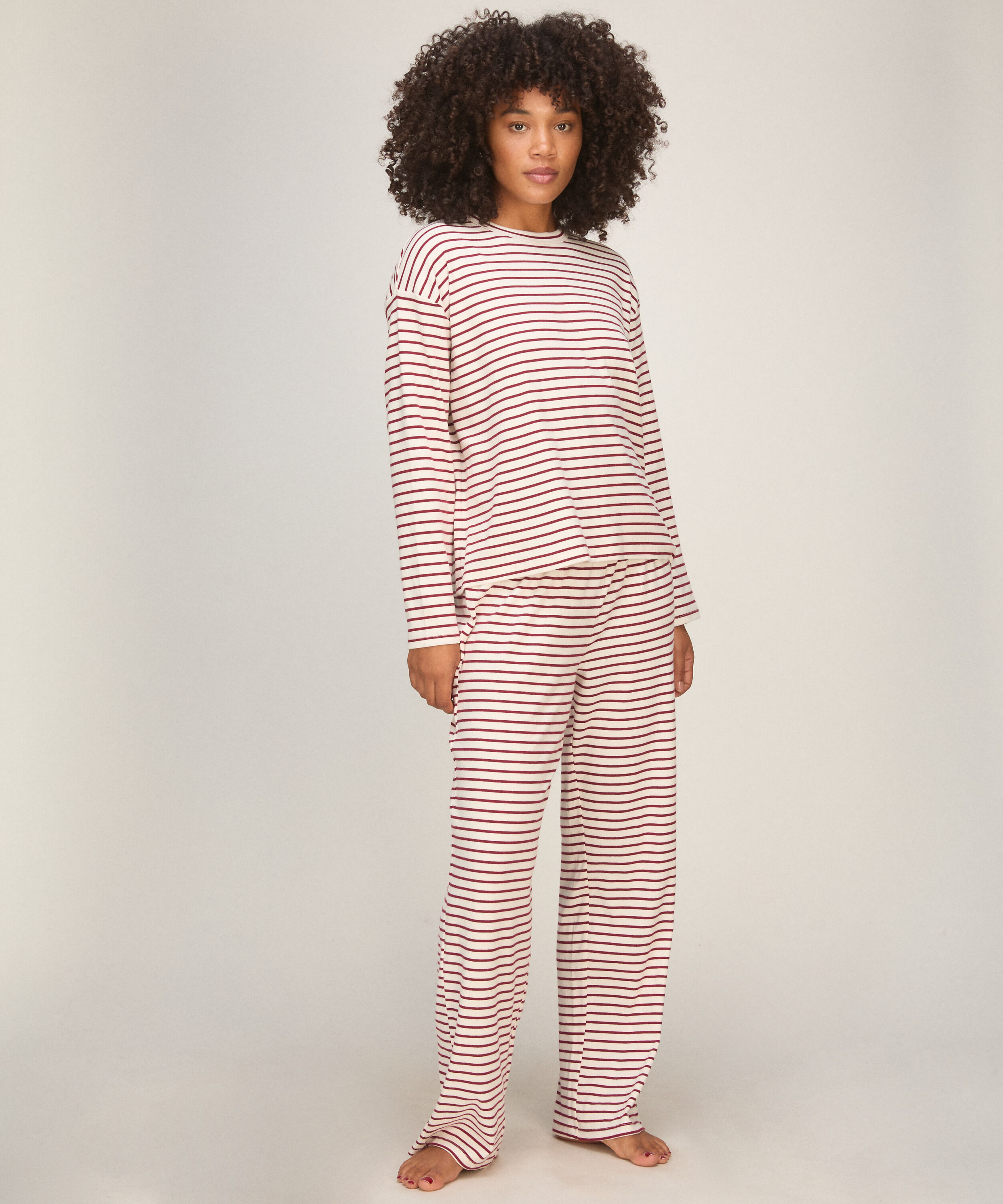 Pyjama Rayé Manches Longues