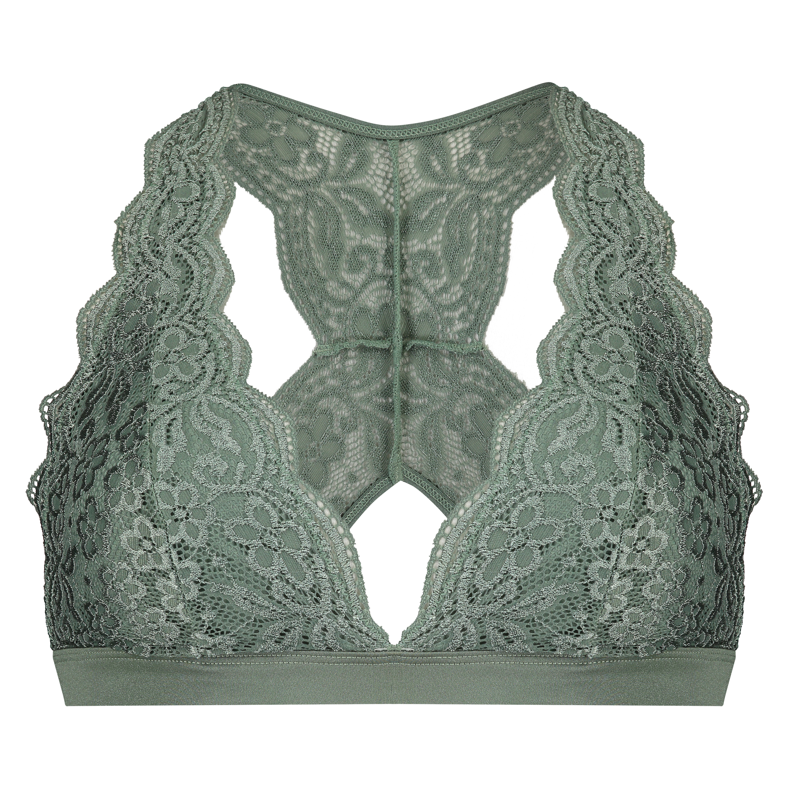 Brassière Halter dos nageur, Vert, main