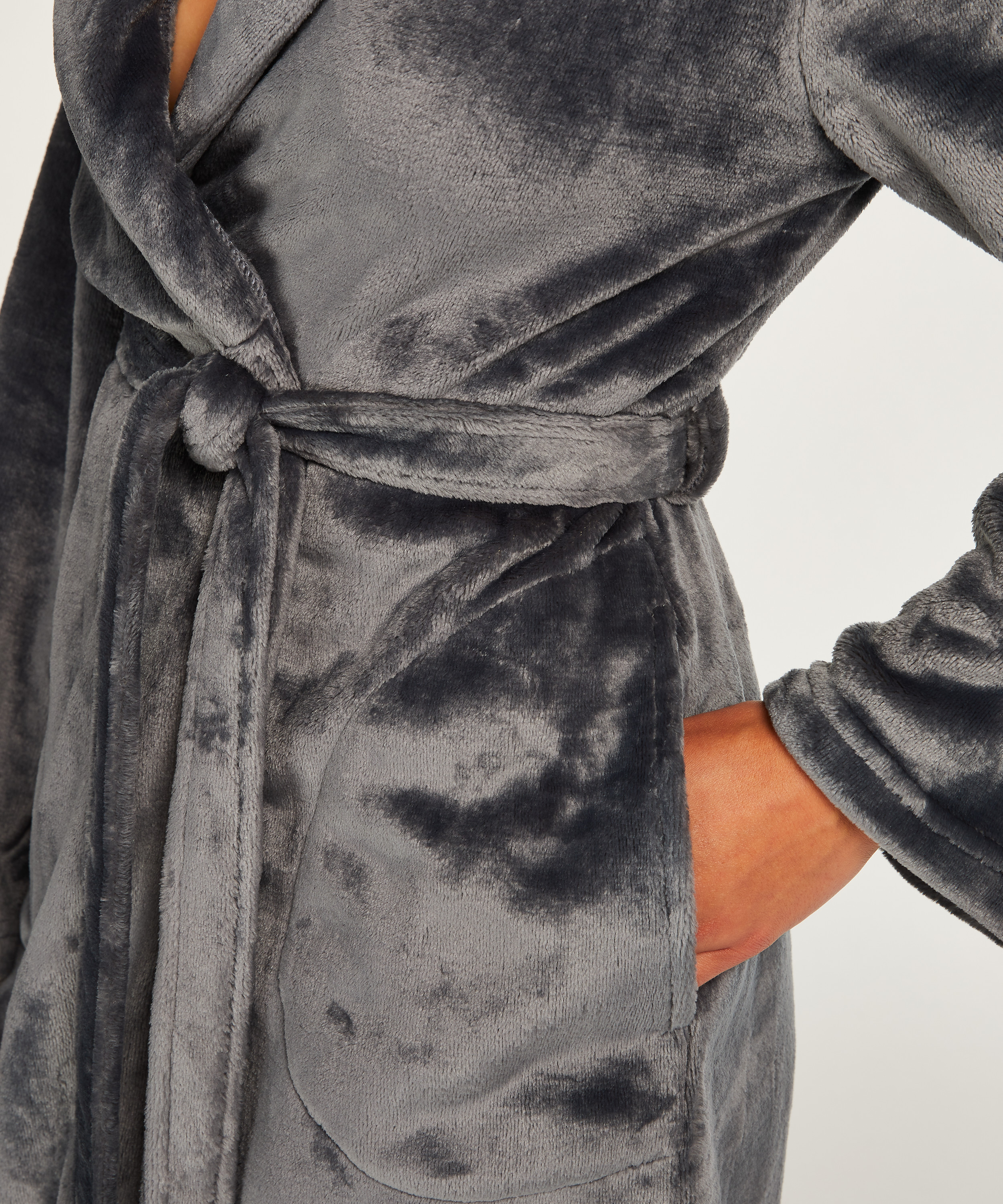 Peignoir Fleece, Bleu, main