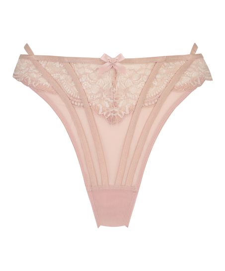 String taille haute Kirsty, Rose