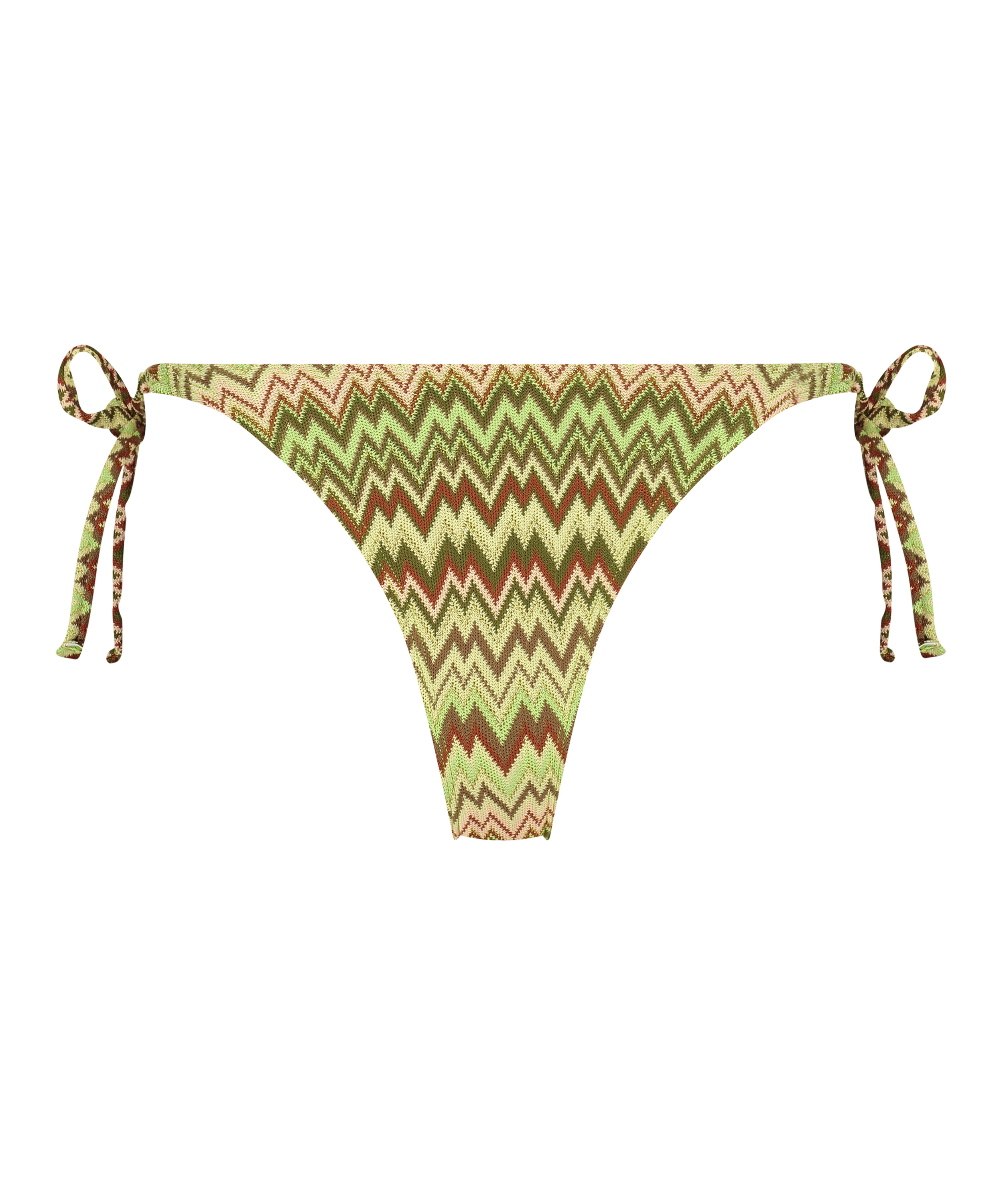 Slip de Bikini Échancrés Alcapulco, Vert, main