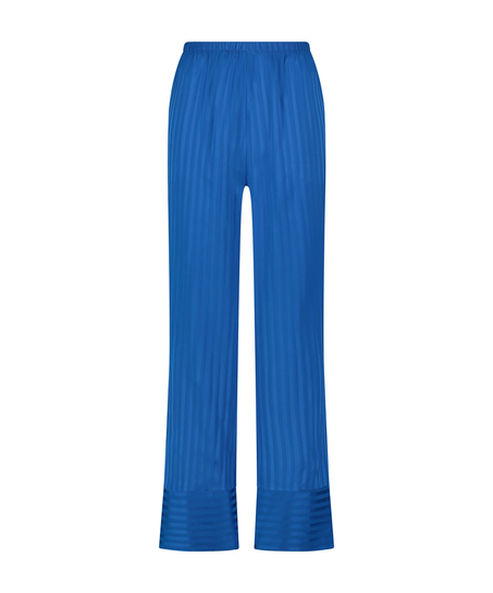 Pantalon Satin, Bleu