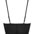 Top corset en Satin, Noir