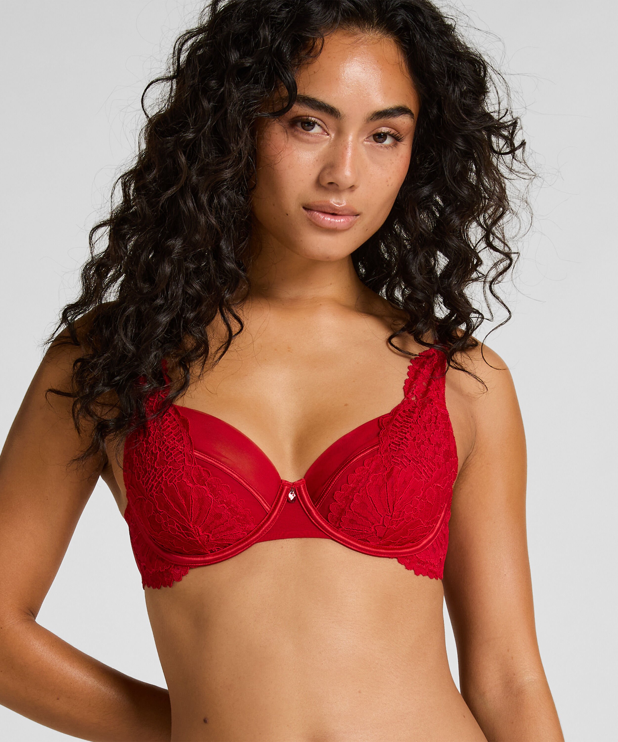 Soutien-gorge à armatures non-rembourré Whitney, Rouge