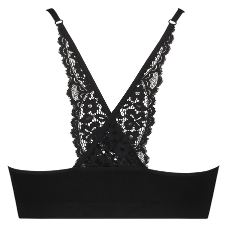 Brassière sans coutures Marina lace back, Noir
