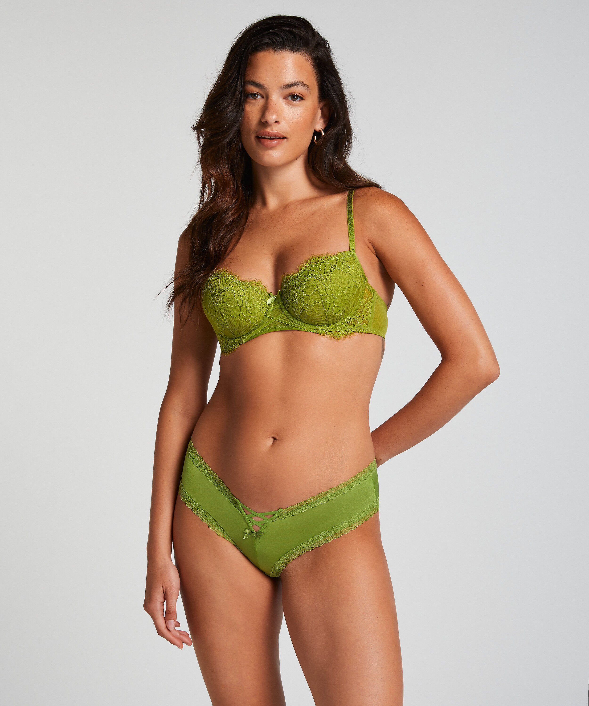 Slip brésilien en forme de V Vixen, Vert Slip brésilien en forme de V Vixen, Vert