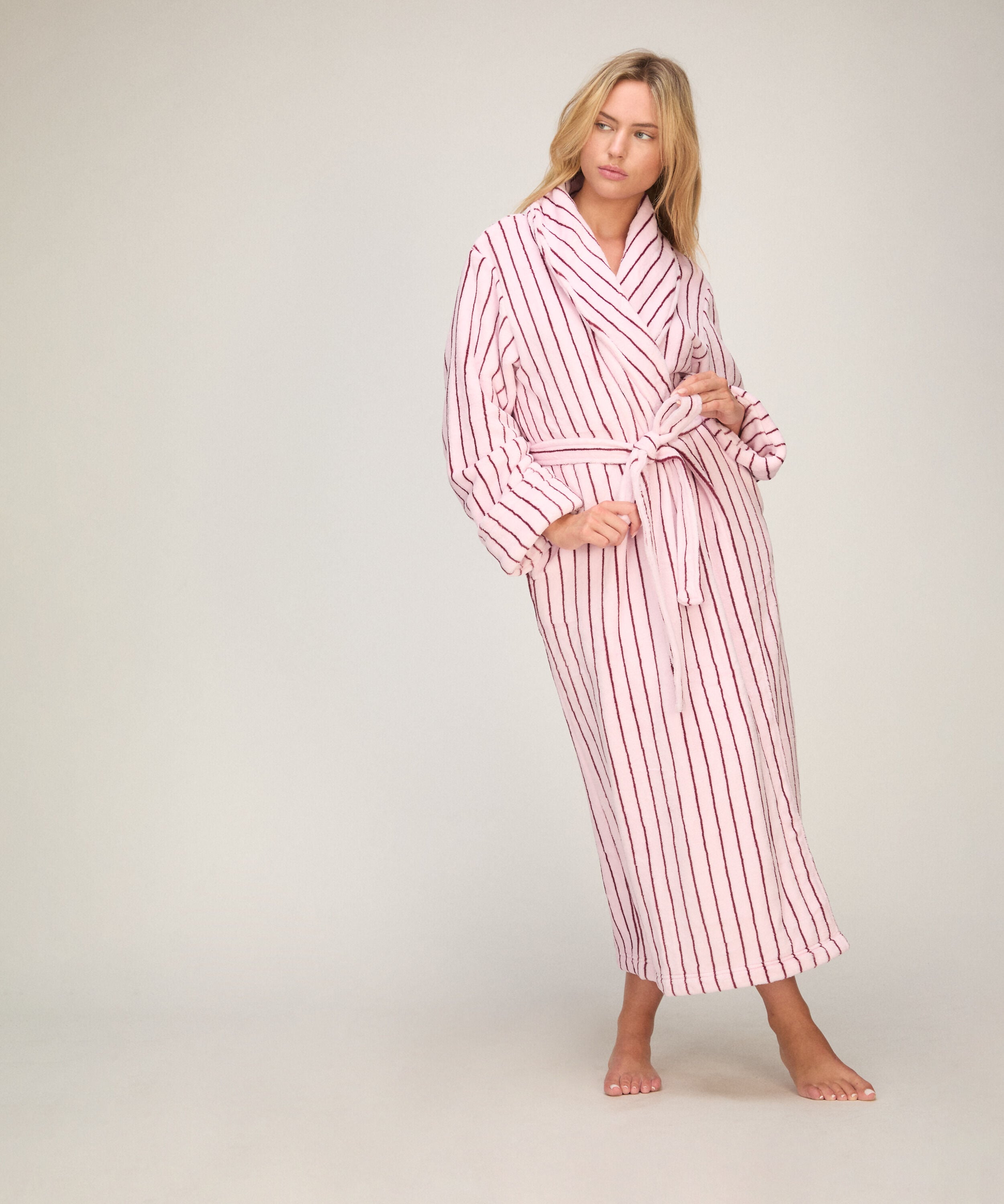 Peignoir en polaire douce, Rose Peignoir en polaire douce, Rose