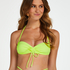 Bikini Crop Top froncé Glow, Jaune