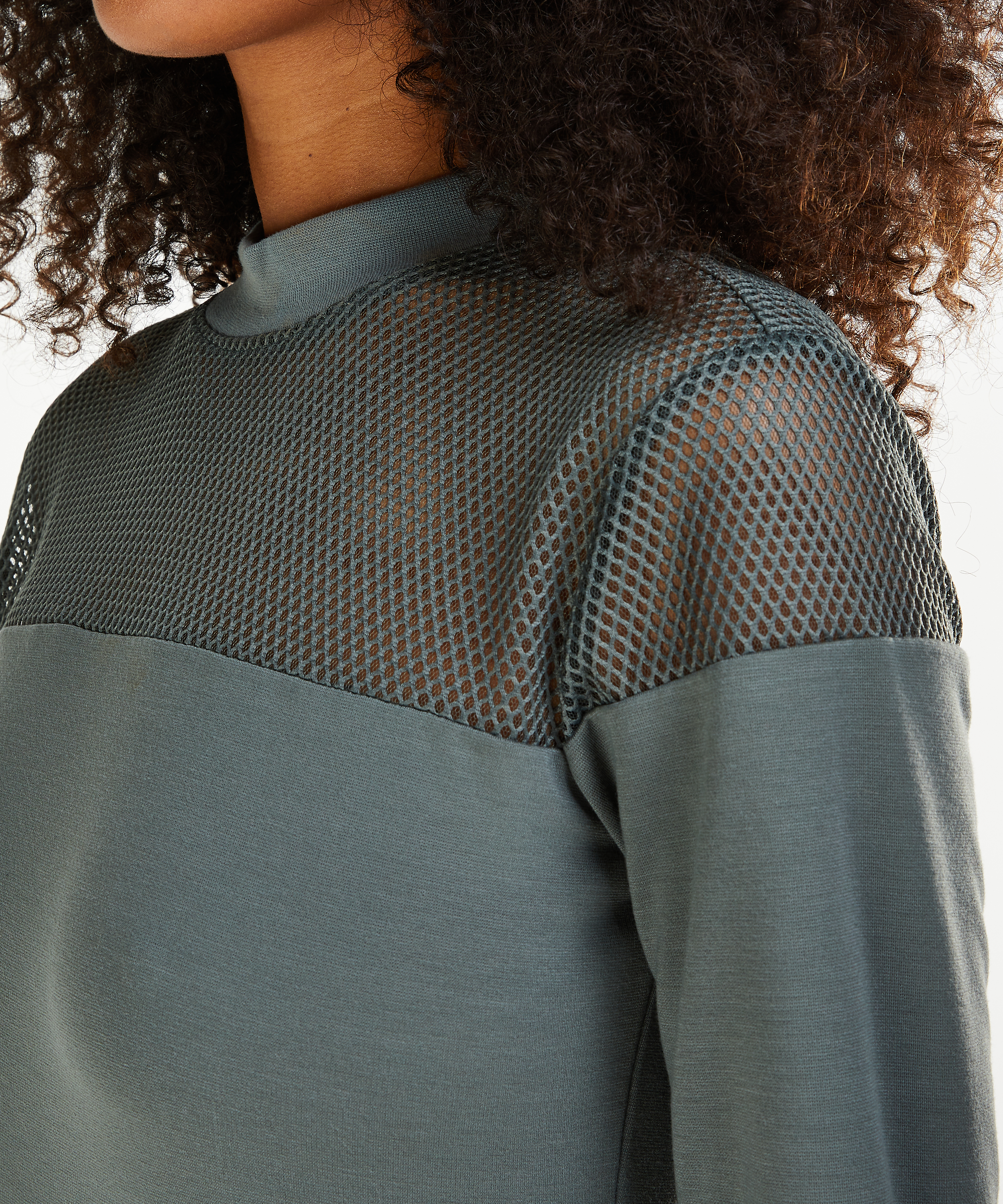 Sweat HKMX en maille, Vert, main