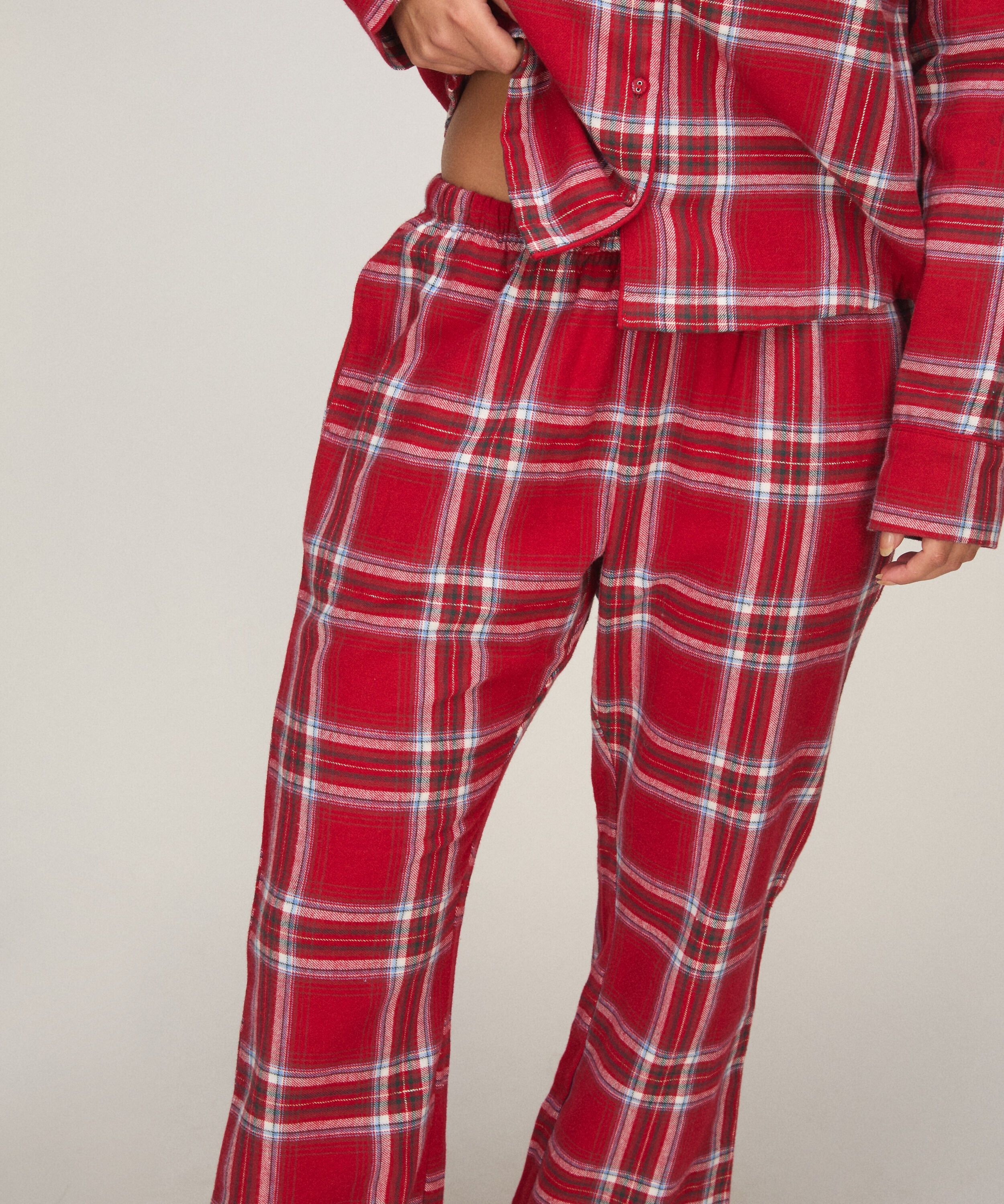 Pantalon de Pyjama Flanel, Rouge