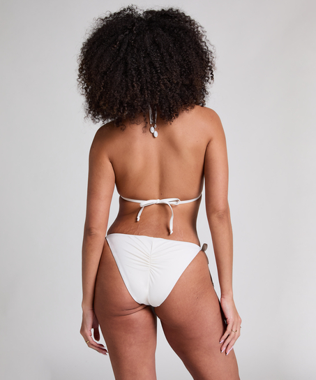 Bas de bikini Giselle Cheeky, Blanc