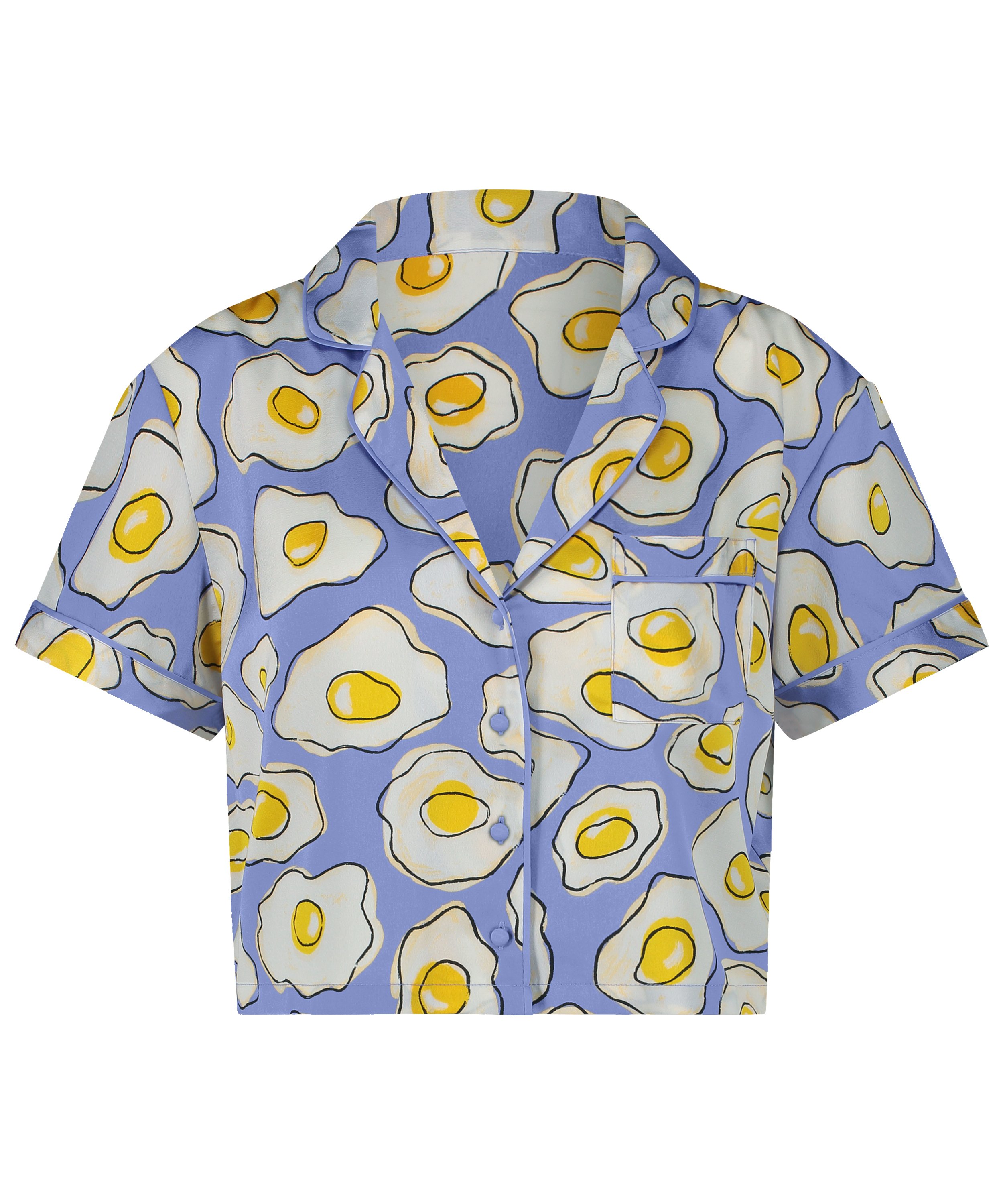 Veste à manches courtes en satin, Violet, main