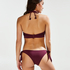 Bas de bikini taille basse coquin en mesh Borneo, Violet