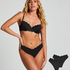 Lot de 2 bas de bikini Scallop, Noir