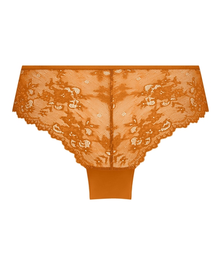 Slip brésilien iInvisible Lace Back, Orange