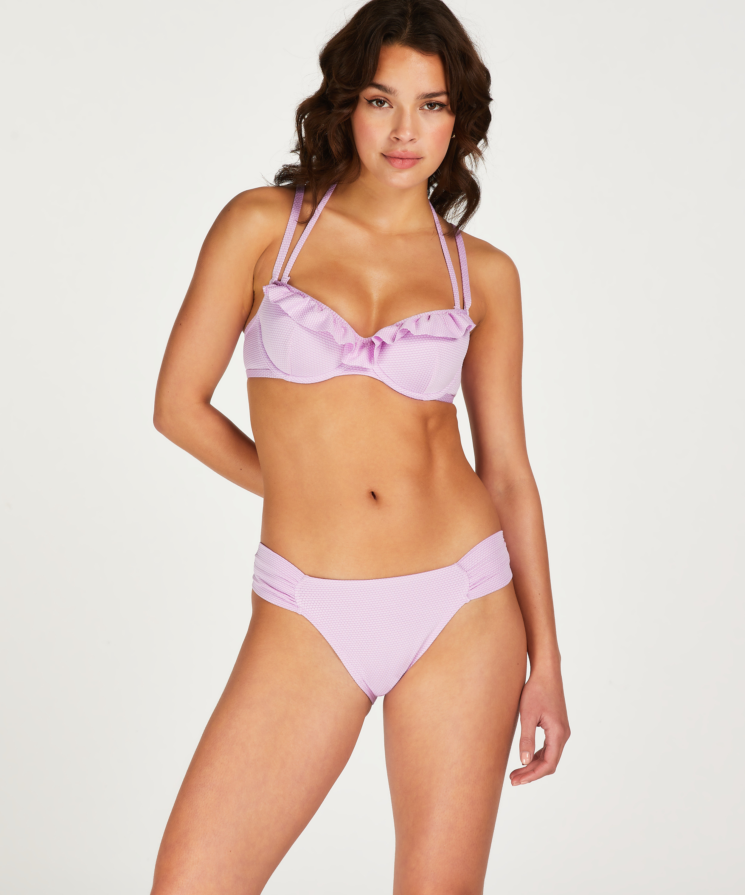 Haut de bikini pr&eacute;form&eacute; &agrave; armatures Seia, Violet, main