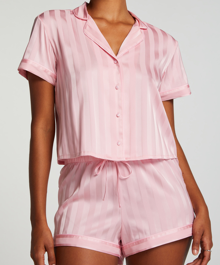Ensemble de pyjama Satin, Rose
