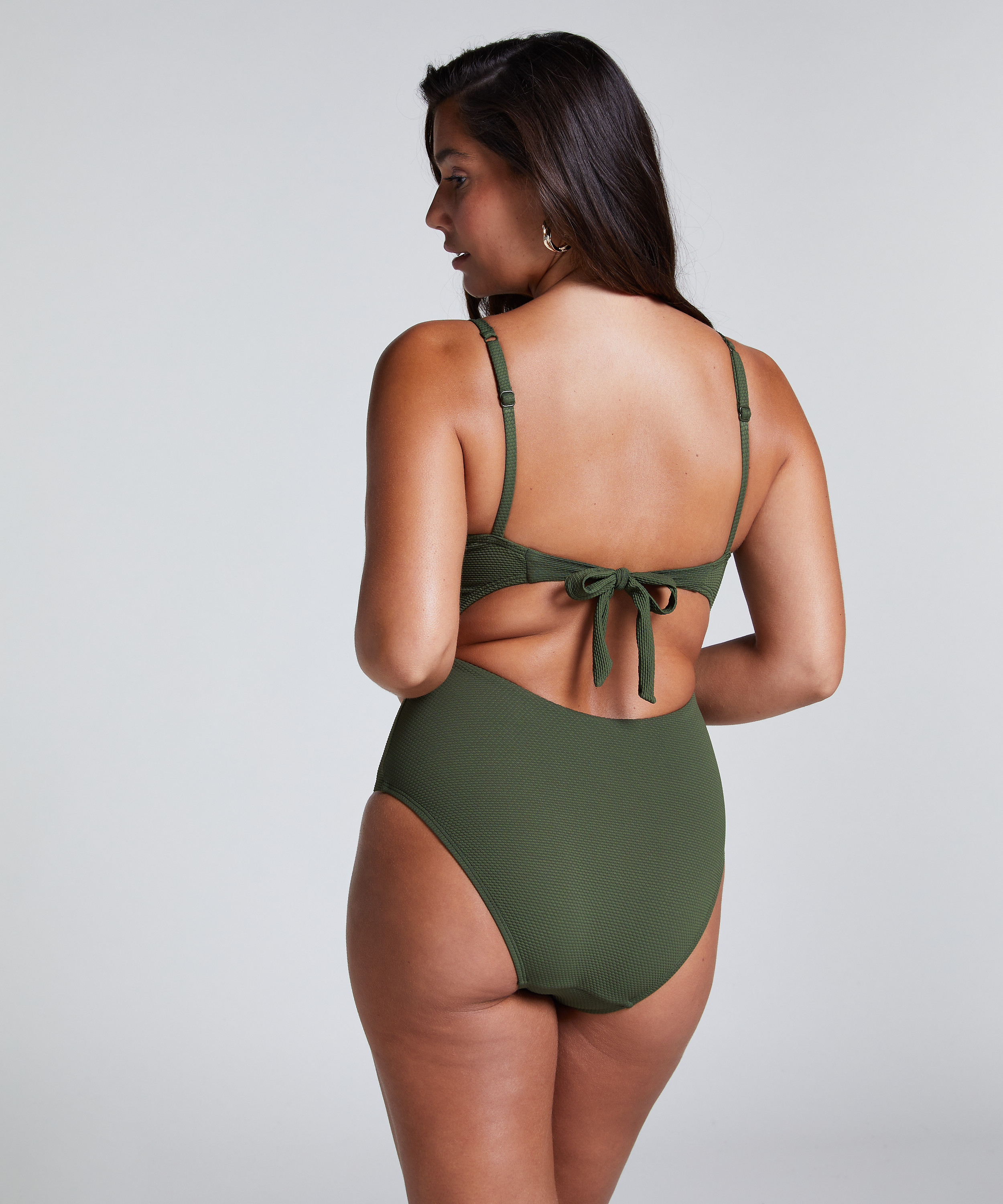 Maillot de bain Relief, Vert, main