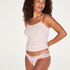 Slip brésilien V-shape taille extra basse Ariel, Rose