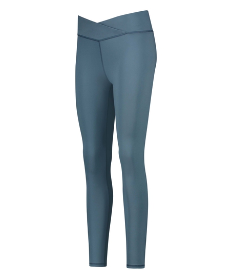 HKMX Legging croisé à taille haute, Bleu