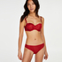 Soutien-gorge à armatures préformé sans bretelles Angie, Rouge