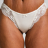 Culotte brésilienne jambe haute Caro, Blanc