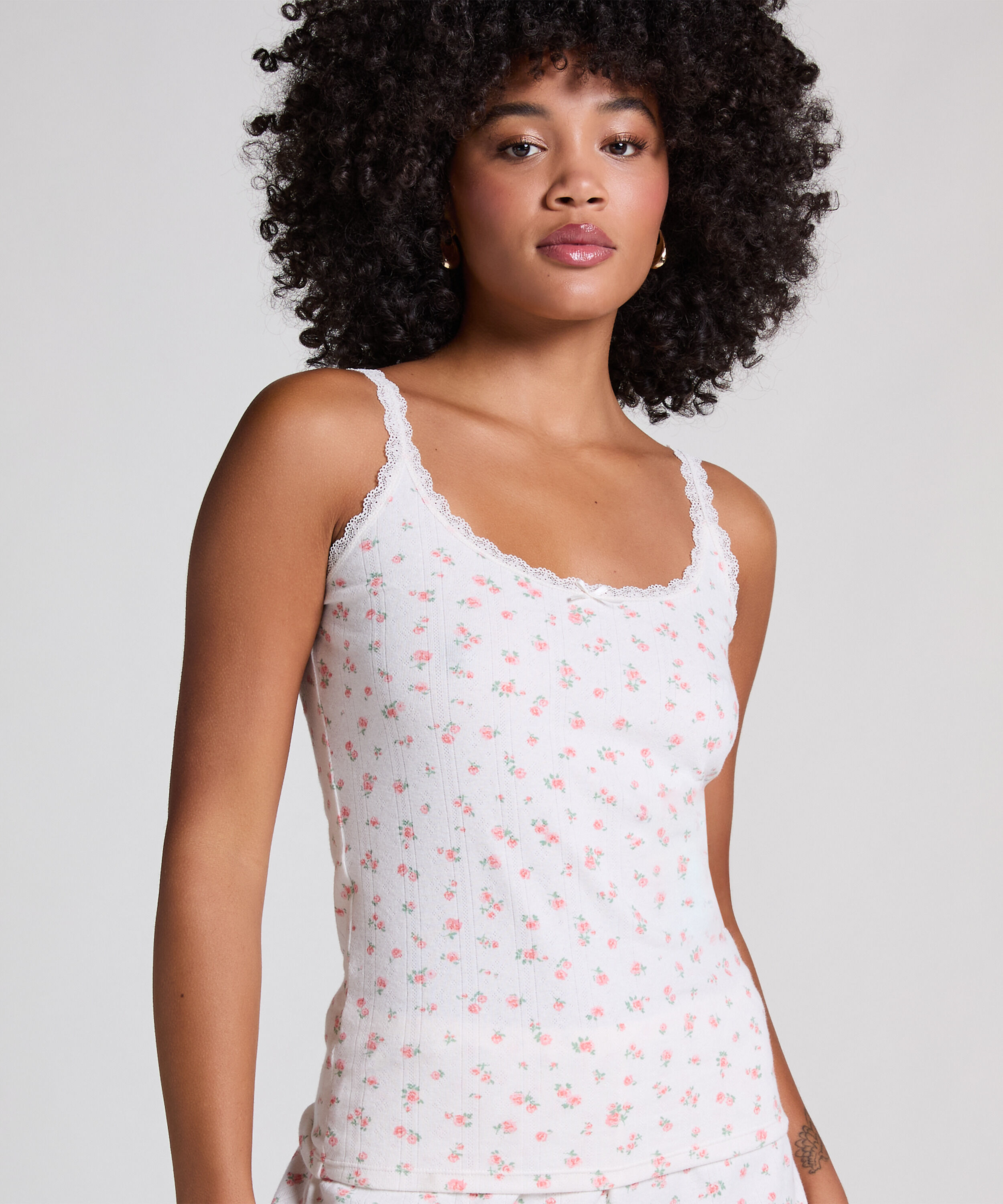 Ensemble pyjama côtelé, Rose