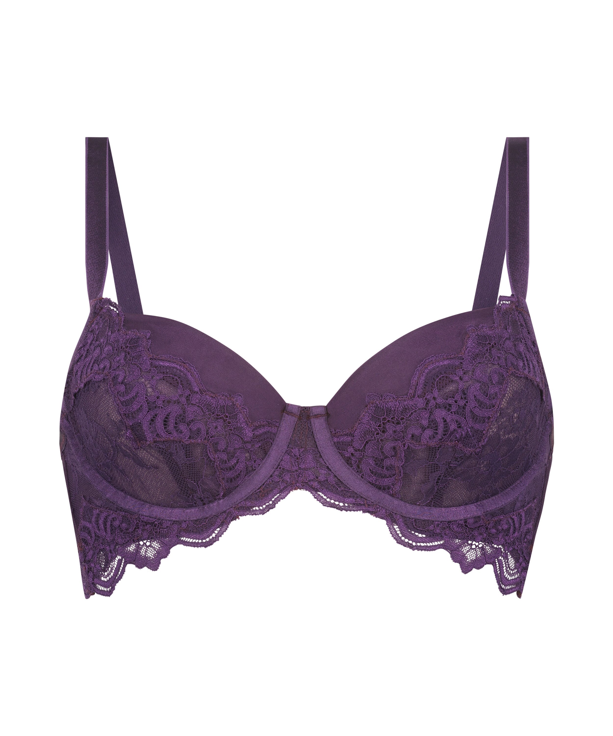 Soutien-gorge rembourr&eacute; &agrave; armatures Sienna, Violet