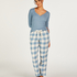 Haut de pyjama, Bleu