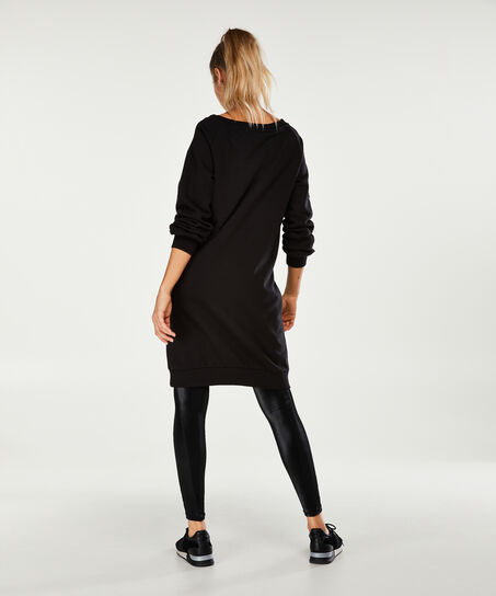 Robe sweat HKMX Oversize, Noir