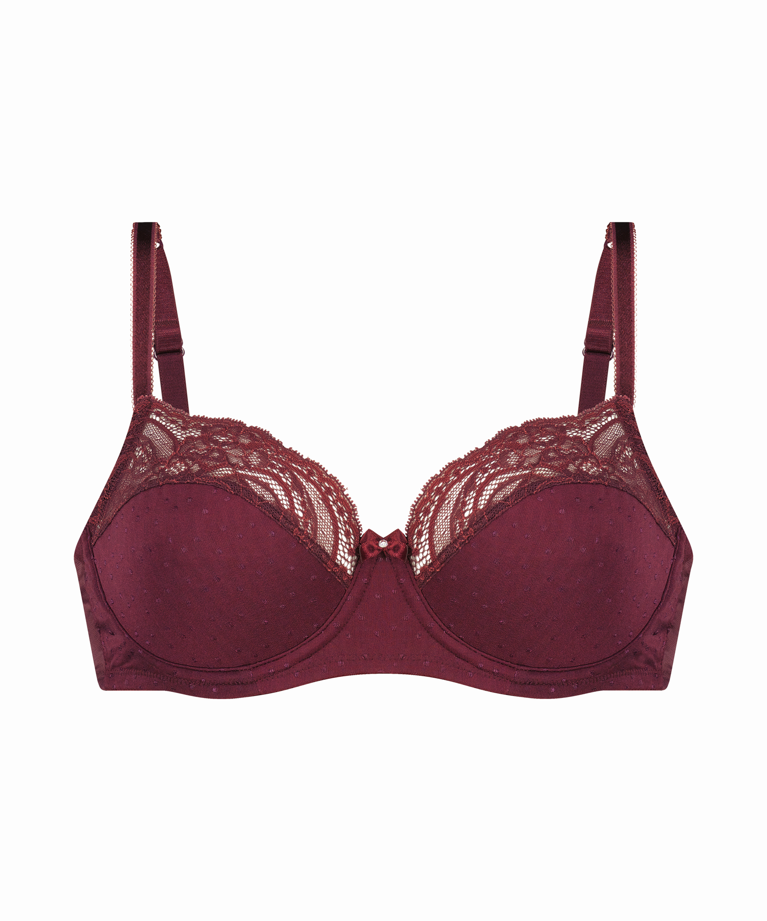 Soutien-gorge à armatures non-préformé Sophie, Rouge, main