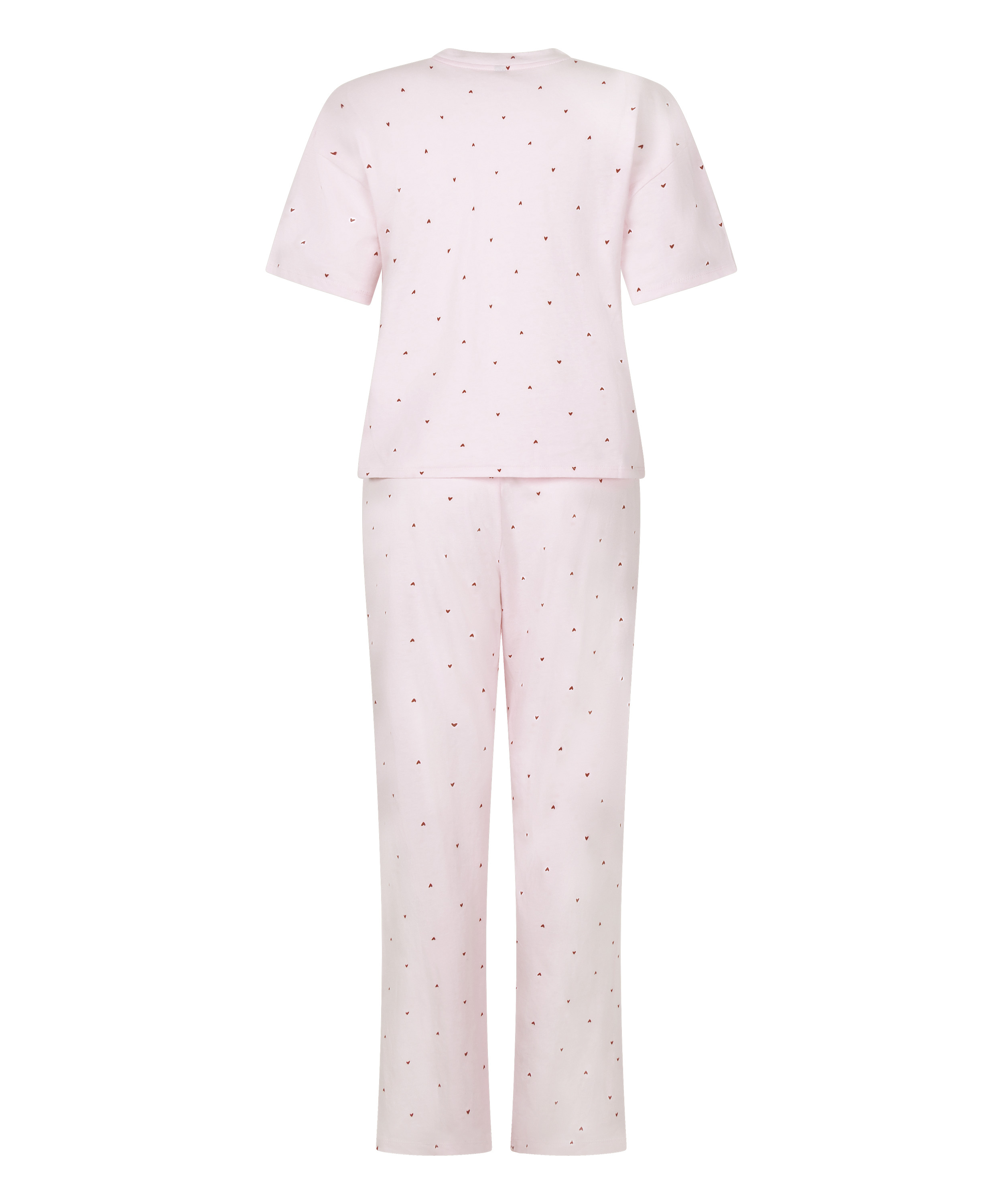 Pyjama en coton imprimé, Rose, main