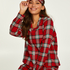 Pyjama Check Twill, Rouge