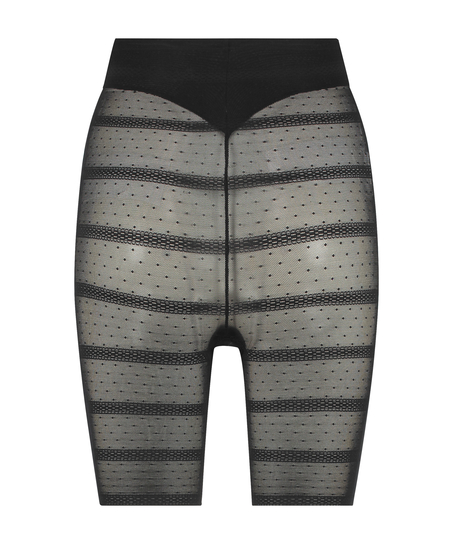 Pantalon slim en maille réhaussante raffermissante, Noir