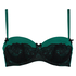 Soutien-gorge à armatures préformé sans bretelles Lenka, Vert