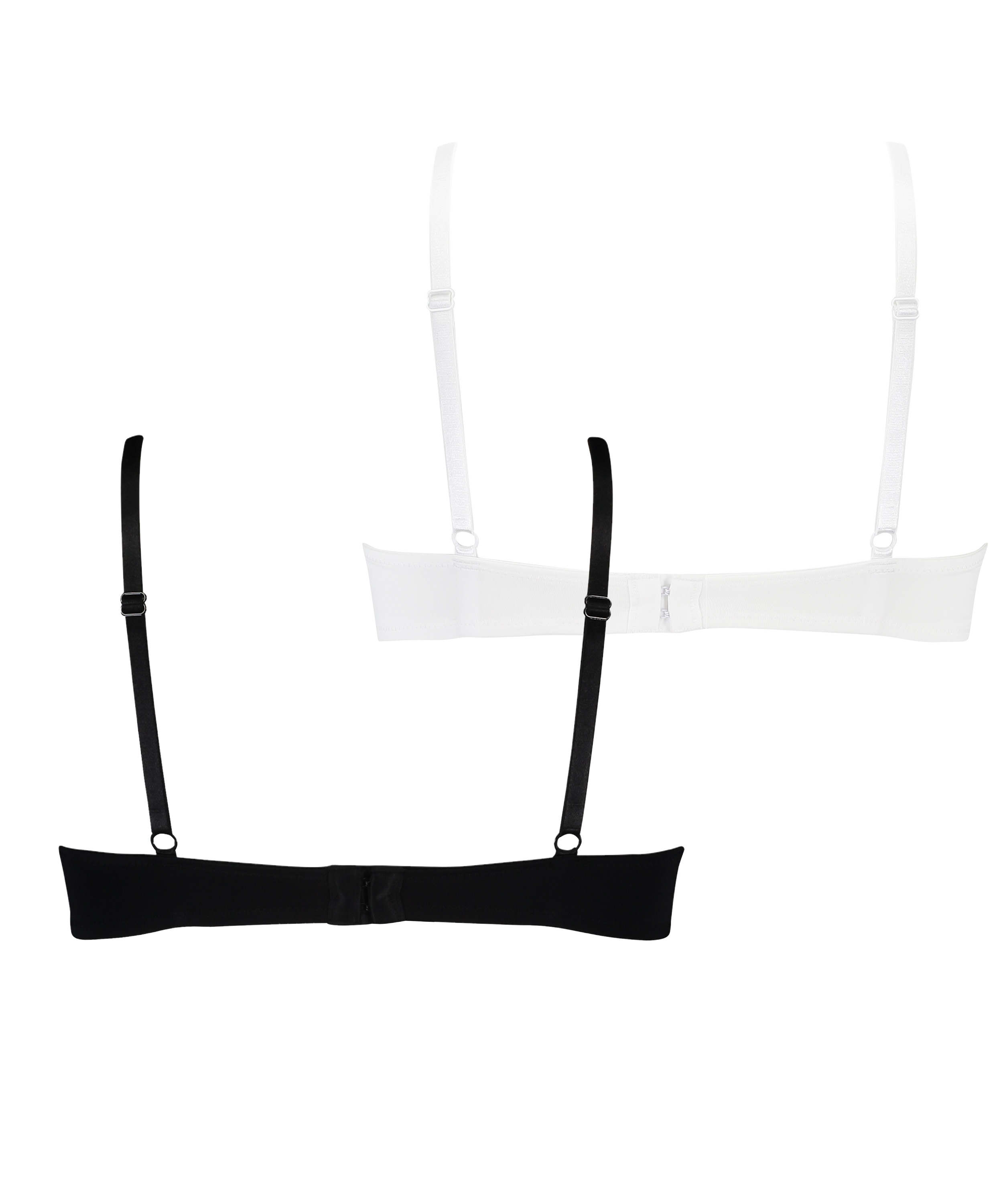 Lot de 2 Soutiens-gorge à armatures préformés, Noir, main