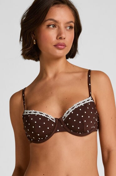 Hunkemöller Haut de Bikini a Armatures Non Rembourre Algarve Marron