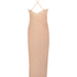 Nuisette en satin Long, Beige