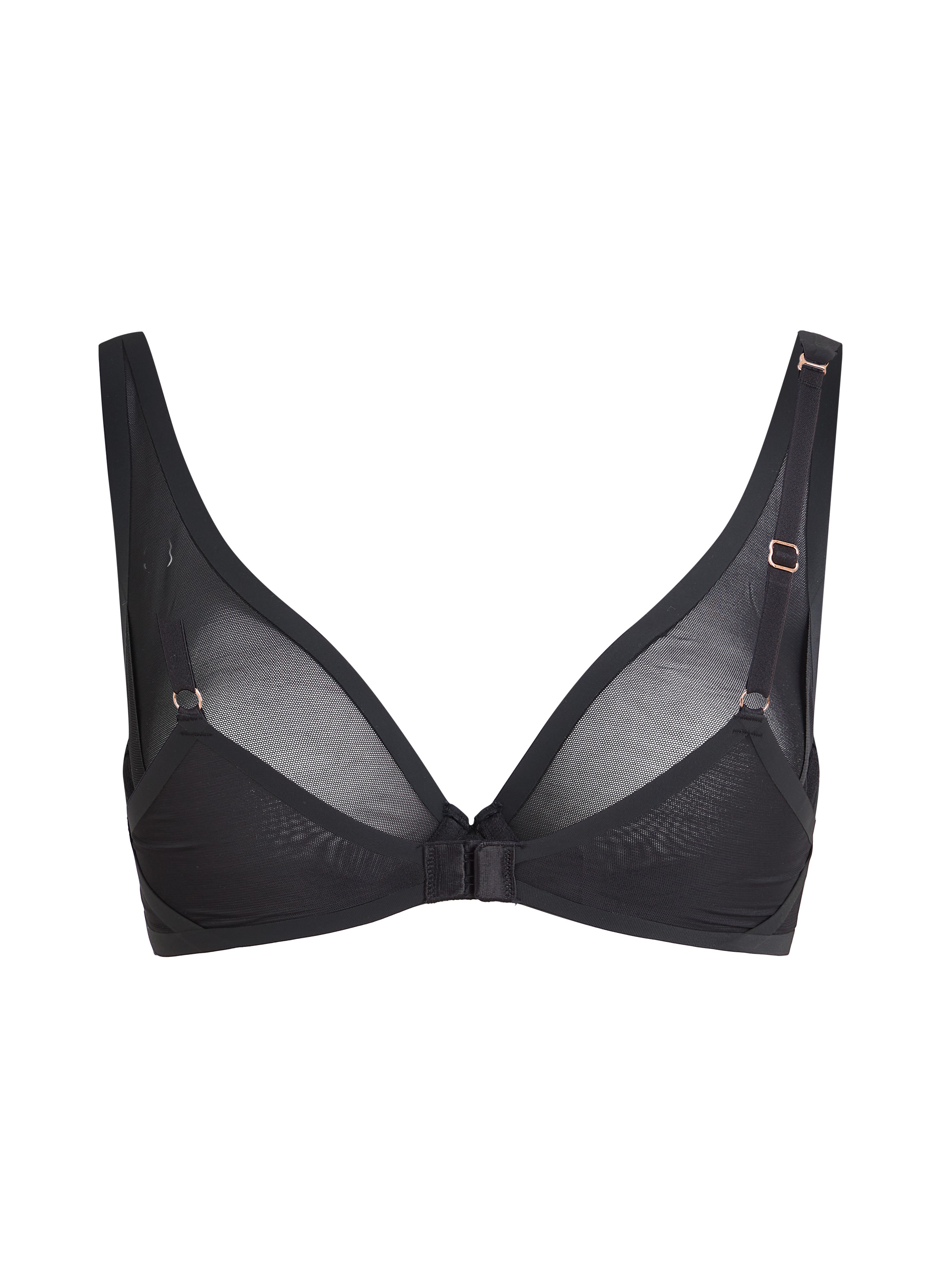 Soutien-gorge non-rembourr&eacute; &agrave; armatures Essential, Noir, main