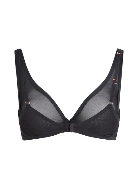 Soutien-gorge non-rembourr&eacute; &agrave; armatures Essential, Noir
