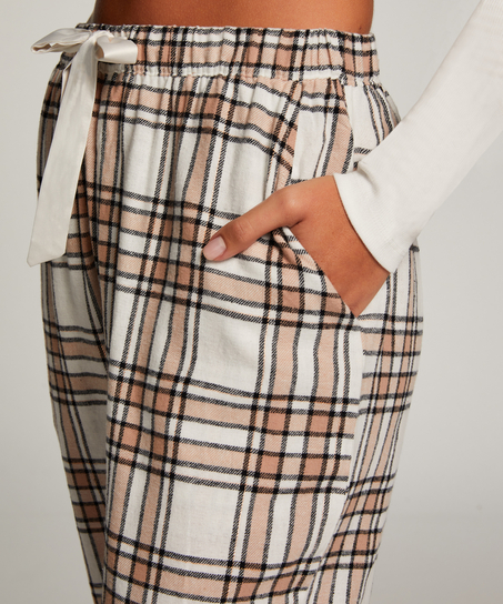 Pantalon de Pyjama Flanel, Beige