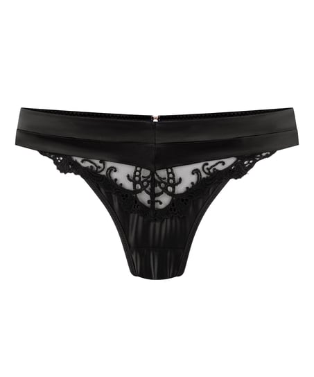 String échancré Sveta, Noir