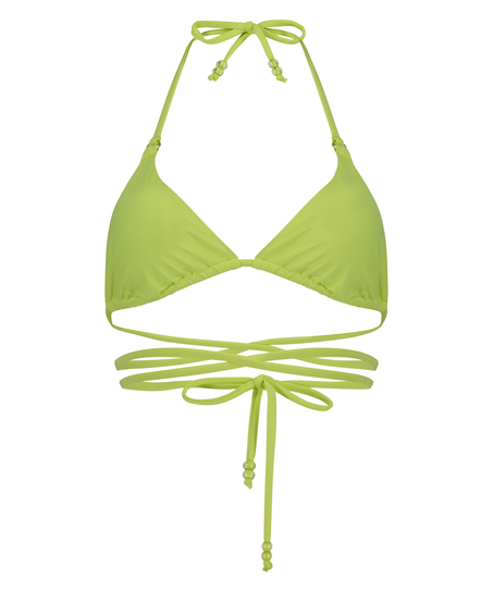 Haut de bikini triangle Wild, Vert
