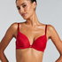 Soutien-gorge à armatures préformé Plunge, Rouge