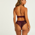 Slip brésilien échancré Heira, Violet